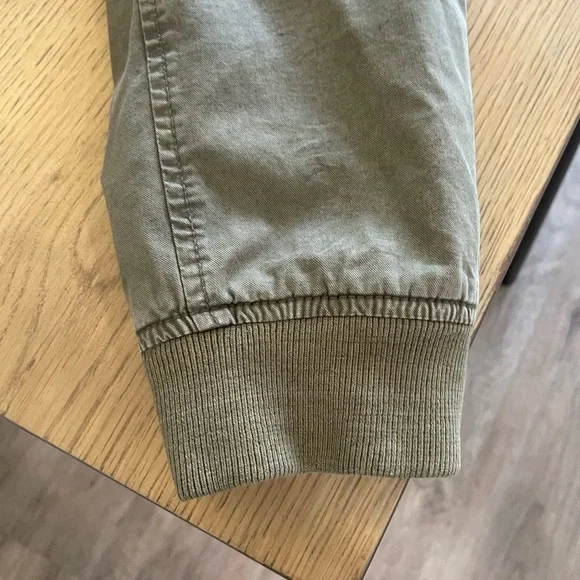 American Eagle Men’s Army Green Bomber Field Jacket Military Fatigue Size XL - Picture 9 of 14